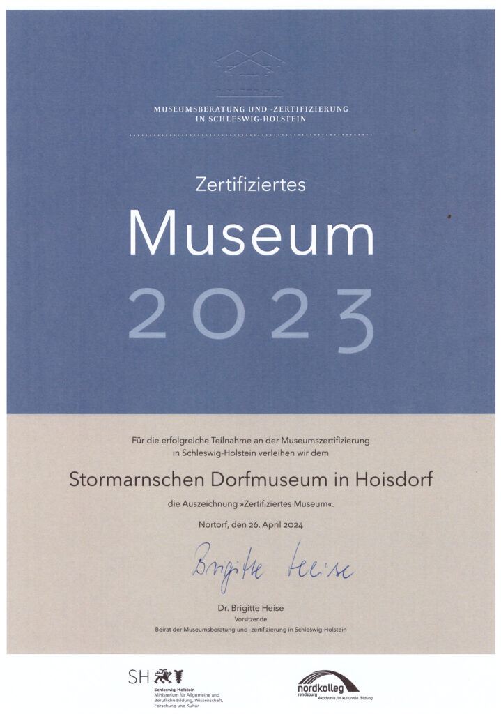 Zertifiziertes Museum 2023